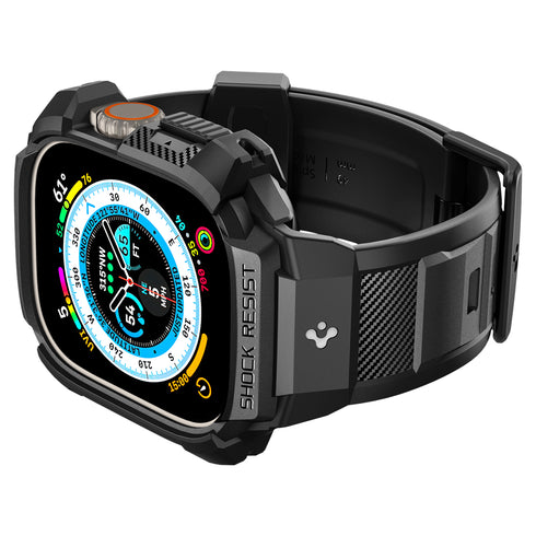Spigen Apple Watch Ultra 3/2/1 (49mm) Capa + Pulseira – Rugged Armor Pro